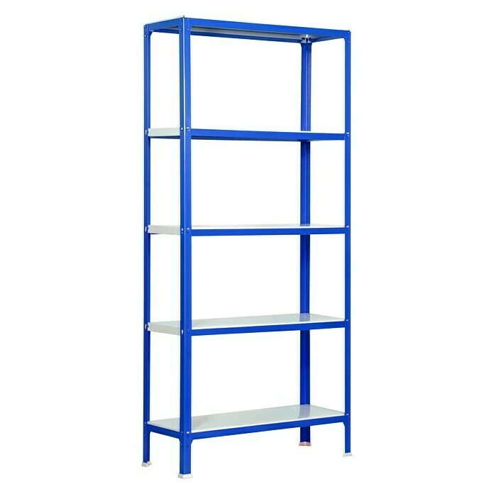 BAUHAUS Simonrack Homeclick Metallregal Mini L X B X H: 40 X 80 X 180 Cm, Traglast: 150 Kg/Boden, Anzahl Böden: 5 Stk., Blau 1 BAUHAUS Simonrack Homeclick Metallregal Mini L X B X H: 40 X 80 X 180 Cm, Traglast: 150 Kg/Boden, Anzahl Böden: 5 Stk., Blau