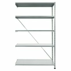 BAUHAUS Scholz Metall-Lagerregal Anbauelement Länge: 800 Mm, Breite: 1.010 Mm, Höhe: 1.920 Mm, Traglast: 270 Kg/Boden, Anzahl Böden: 5 Stk.