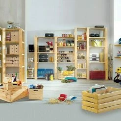 BAUHAUS Regalux Regalsystem Heavy Holzregal Grundelement Anzahl Böden: 4 Stk., Höhe: 174 Cm, Holz -Werkstatteinrichtung store 12 1076