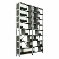 BAUHAUS Scholz Aktenregal Grundelement Länge: 850 Mm, Breite: 300 Mm, Höhe: 3.000 Mm, Traglast: 100 Kg/Boden, Anzahl Böden: 9 Stk. 8 BAUHAUS Scholz Aktenregal Grundelement Länge: 850 Mm, Breite: 300 Mm, Höhe: 3.000 Mm, Traglast: 100 Kg/Boden, Anzahl Böden: 9 Stk. -Werkstatteinrichtung store 12 1092