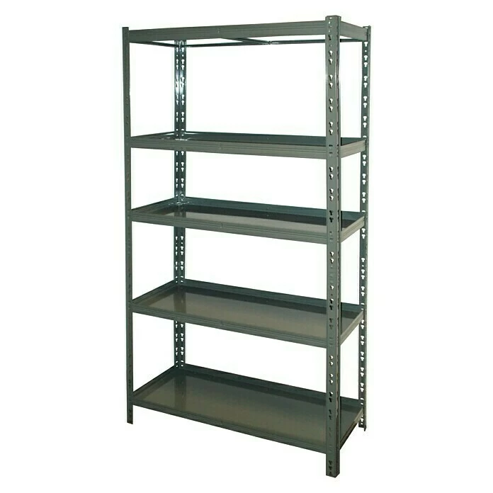 BAUHAUS Metall-Schwerlastregal 450 X 900 X 1.800 Mm, Traglast: 150 Kg/Boden, Versenkte Böden, Stecken 1 BAUHAUS Metall-Schwerlastregal 450 X 900 X 1.800 Mm, Traglast: 150 Kg/Boden, Versenkte Böden, Stecken