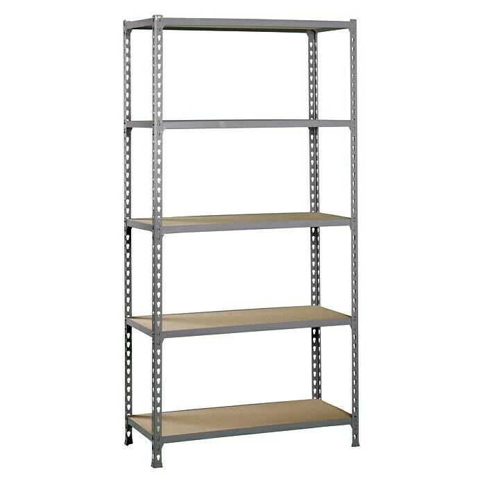 BAUHAUS Simonrack Maderclick Metallregal Mega Plus L X B X H: 50 X 120 X 200 Cm, Traglast: 150 Kg/Boden, Anzahl Böden: 5 Stk., Stecken, Grau 1 BAUHAUS Simonrack Maderclick Metallregal Mega Plus L X B X H: 50 X 120 X 200 Cm, Traglast: 150 Kg/Boden, Anzahl Böden: 5 Stk., Stecken, Grau