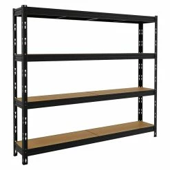 BAUHAUS Metall-Schwerlastregal MAXI-POKER L X B X H: 35 X 210 X 180 Cm, Traglast: 300 Kg/Boden, Anzahl Böden: 4 Stk., Stecken