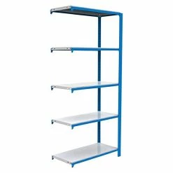BAUHAUS Simonrack Simonoffice Aktenregal Anbauelement L X B X H: 40 X 90 X 210 Cm, Traglast: 200 Kg/Boden, Anzahl Böden: 5, Blau
