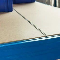 BAUHAUS Metall-Schwerlastregal Mega L X B X H: 70 X 240 X 200 Cm, Traglast: 450 Kg/Boden, Anzahl Böden: 5 Stk., Stecken, Schwarz -Werkstatteinrichtung store 12 1186