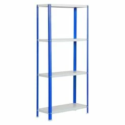 BAUHAUS Simonrack Homeclassic Metallregal L X B X H: 30 X 80 X 160 Cm, Traglast: 100 Kg/Boden, Anzahl Böden: 4 Stk., Schrauben, Blau