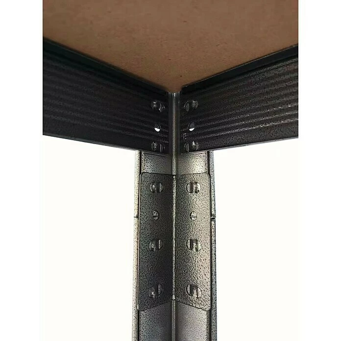 BAUHAUS Metall-Schwerlastregal B X T X H: 100 X 45 Cm X 200 Cm, Traglast: 250 Kg/Boden, Anzahl Böden: 6 Stk., Stecken, Anthrazit 5 BAUHAUS Metall-Schwerlastregal B X T X H: 100 X 45 Cm X 200 Cm, Traglast: 250 Kg/Boden, Anzahl Böden: 6 Stk., Stecken, Anthrazit – Bild 5