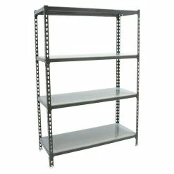 BAUHAUS Simonrack Simonclick Metallregal Super Plus L X B X H: 40 X 110 X 150 Cm, Traglast: 180 Kg/Boden, Anzahl Böden: 4 Stk., Stecken, Anthrazit/Silber