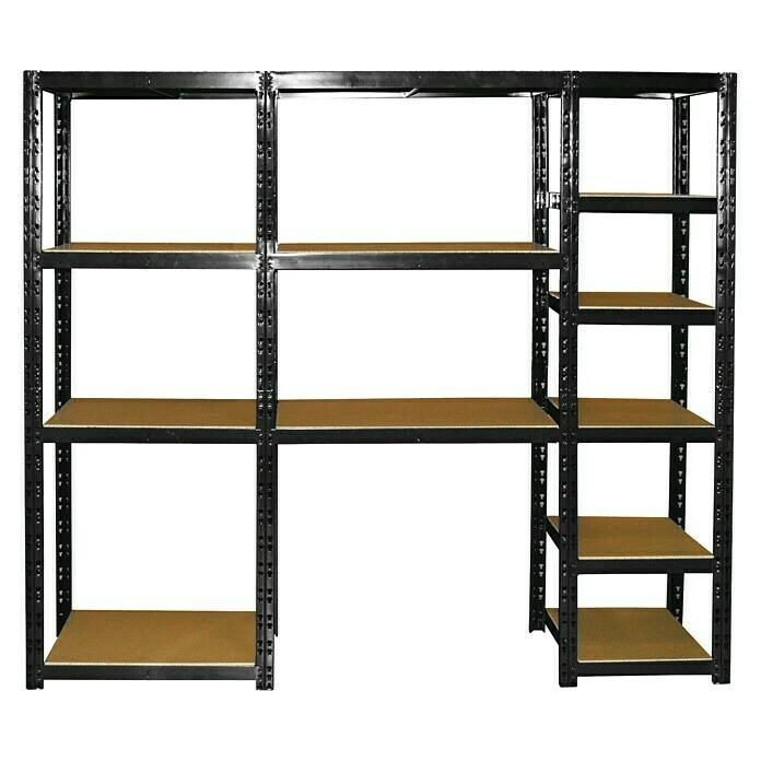 BAUHAUS Metall-Schwerlastregal 40 X 210 X 180 Cm, Traglast: 180 Kg/Boden, Stecken 1 BAUHAUS Metall-Schwerlastregal 40 X 210 X 180 Cm, Traglast: 180 Kg/Boden, Stecken