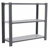 BAUHAUS Simonrack Simonoffice Aktenregal Grundelement L X B X H: 30 X 90 X 100 Cm, Traglast: 200 Kg/Boden, Anzahl Böden: 3, Grau