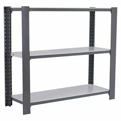 BAUHAUS Simonrack Simonoffice Aktenregal Grundelement L X B X H: 30 X 90 X 100 Cm, Traglast: 200 Kg/Boden, Anzahl Böden: 3, Grau