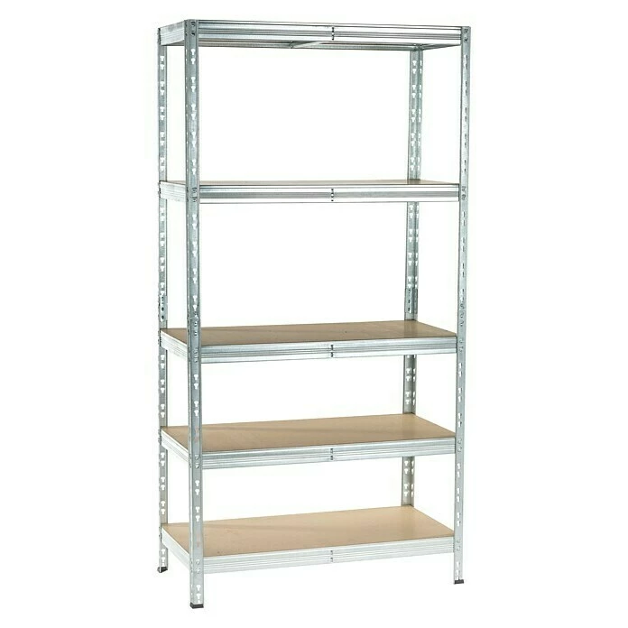 BAUHAUS Metall-Schwerlastregal L X B X H: 50 X 100 X 200 Cm, 300, Anzahl Böden: 5 Stk., Grau 1 BAUHAUS Metall-Schwerlastregal L X B X H: 50 X 100 X 200 Cm, 300, Anzahl Böden: 5 Stk., Grau