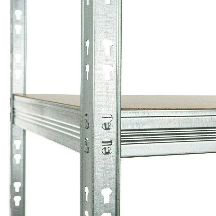 BAUHAUS Metall-Schwerlastregal L X B X H: 50 X 100 X 200 Cm, 300, Anzahl Böden: 5 Stk., Grau 2 BAUHAUS Metall-Schwerlastregal L X B X H: 50 X 100 X 200 Cm, 300, Anzahl Böden: 5 Stk., Grau – Bild 2