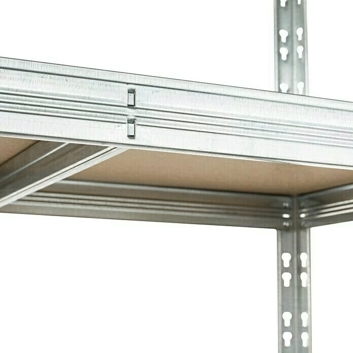 BAUHAUS Metall-Schwerlastregal L X B X H: 50 X 100 X 200 Cm, 300, Anzahl Böden: 5 Stk., Grau 3 BAUHAUS Metall-Schwerlastregal L X B X H: 50 X 100 X 200 Cm, 300, Anzahl Böden: 5 Stk., Grau – Bild 3
