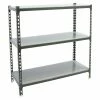 BAUHAUS Simonrack Simonclick Metallregal L X B X H: 50 X 100 X 90 Cm, Traglast: 180 Kg/Boden, Anzahl Böden: 3 Stk., Stecken, Anthrazit/Silber