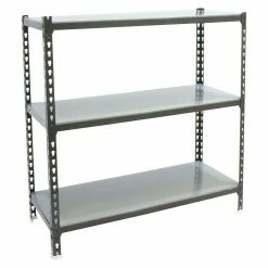 BAUHAUS Simonrack Simonclick Metallregal L X B X H: 50 X 100 X 90 Cm, Traglast: 180 Kg/Boden, Anzahl Böden: 3 Stk., Stecken, Anthrazit/Silber