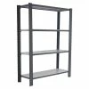 BAUHAUS Simonrack Simonoffice Aktenregal Grundelement L X B X H: 30 X 90 X 150 Cm, Traglast: 200 Kg/Boden, Anzahl Böden: 4, Grau
