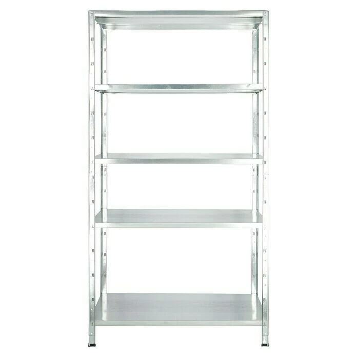 BAUHAUS Regalux Metallregal L X B X H: 45 X 100 X 188 Cm, Traglast: 65 Kg/Boden, Silber 2 BAUHAUS Regalux Metallregal L X B X H: 45 X 100 X 188 Cm, Traglast: 65 Kg/Boden, Silber – Bild 2