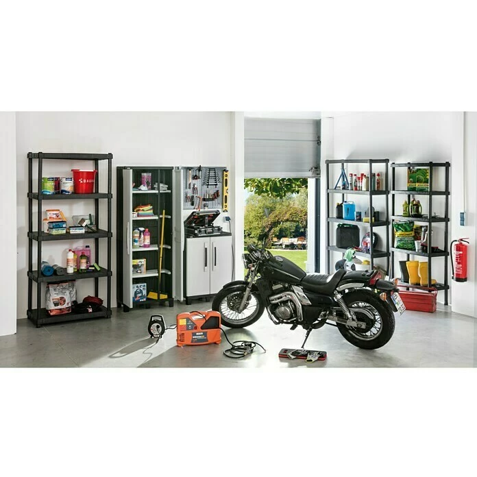 BAUHAUS Regalux Kunststoffregal XL 40 X 120 X 187 Cm, Traglast: 70 Kg/Boden 3 BAUHAUS Regalux Kunststoffregal XL 40 X 120 X 187 Cm, Traglast: 70 Kg/Boden – Bild 3