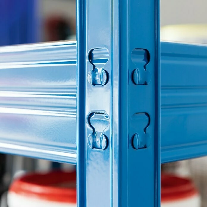 BAUHAUS Metall-Schwerlastregal XXL L X B X H: 60 X 160 X 185 Cm, Traglast: 350 Kg/Boden, Anzahl Böden: 4 Stk., Stecken, Schwarz 3 BAUHAUS Metall-Schwerlastregal XXL L X B X H: 60 X 160 X 185 Cm, Traglast: 350 Kg/Boden, Anzahl Böden: 4 Stk., Stecken, Schwarz – Bild 3