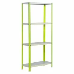 BAUHAUS Simonrack Homeclassic Metallregal L X B X H: 30 X 80 X 160 Cm, Traglast: 100 Kg/Boden, Anzahl Böden: 4 Stk., Schrauben, Grün