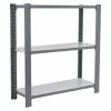 BAUHAUS Simonrack Simonoffice Aktenregal Grundelement L X B X H: 40 X 90 X 100 Cm, Traglast: 200 Kg/Boden, Anzahl Böden: 3, Grau
