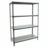 BAUHAUS Simonrack Simonclick Metallregal L X B X H: 50 X 90 X 150 Cm, Traglast: 180 Kg/Boden, Anzahl Böden: 4 Stk., Stecken, Anthrazit/Silber