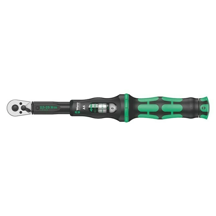 BAUHAUS Wera Drehmomentschlüssel Click-Torque A 5 Antriebsgröße: ¼″ Vierkant, Einstellungsbereich: 2,5 - 25 Nm 1 BAUHAUS Wera Drehmomentschlüssel Click-Torque A 5 Antriebsgröße: ¼″ Vierkant, Einstellungsbereich: 2,5 - 25 Nm