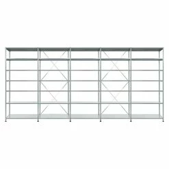 BAUHAUS Scholz Metall-Lagerregal SE Länge: 600 Mm, Breite: 5.090 Mm, Höhe: 2.640 Mm, Traglast: 200 Kg/Boden, Anzahl Böden: 7 Stk.