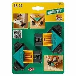 BAUHAUS Wolfcraft Eckenspanner ES 22 2 -tlg., Spannweite: 10 Mm - 22 Mm -Werkstatteinrichtung store 12 1521