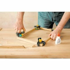 BAUHAUS Wolfcraft Eckenspanner ES 22 2 -tlg., Spannweite: 10 Mm - 22 Mm -Werkstatteinrichtung store 12 1523