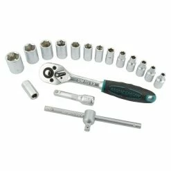 BAUHAUS Brüder Mannesmann Steckschlüssel-Satz Green Line 130 -tlg. -Werkstatteinrichtung store 12 1550