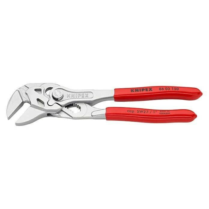 BAUHAUS Knipex Zangenschlüssel Länge: 150 Mm, Greifkapazität Muttern: 27 Mm, Ausführung Kopf: Verchromt, Material Griff: Kunststoff überzogen 2 BAUHAUS Knipex Zangenschlüssel Länge: 150 Mm, Greifkapazität Muttern: 27 Mm, Ausführung Kopf: Verchromt, Material Griff: Kunststoff überzogen – Bild 2