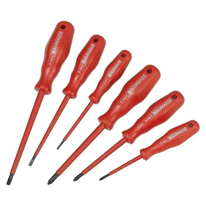 BAUHAUS Schraubendreher-Set Geeignet Für: Schlitz Und Kreuzschlitz PH, 6 -tlg. 1 BAUHAUS Schraubendreher-Set Geeignet Für: Schlitz Und Kreuzschlitz PH, 6 -tlg.