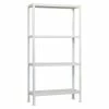 BAUHAUS Simonrack Homeclick Metallregal Mini L X B X H: 30 X 80 X 160 Cm, Traglast: 150 Kg/Boden, Anzahl Böden: 4 Stk., Weiß