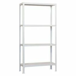 BAUHAUS Simonrack Homeclick Metallregal Mini L X B X H: 30 X 80 X 160 Cm, Traglast: 150 Kg/Boden, Anzahl Böden: 4 Stk., Weiß
