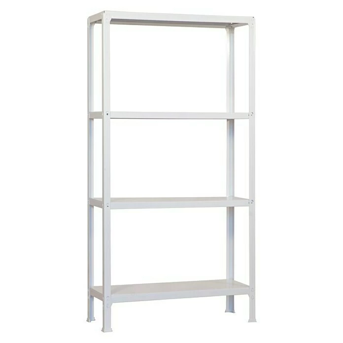 BAUHAUS Simonrack Homeclick Metallregal Mini L X B X H: 30 X 80 X 160 Cm, Traglast: 150 Kg/Boden, Anzahl Böden: 4 Stk., Weiß 1 BAUHAUS Simonrack Homeclick Metallregal Mini L X B X H: 30 X 80 X 160 Cm, Traglast: 150 Kg/Boden, Anzahl Böden: 4 Stk., Weiß