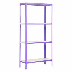 BAUHAUS Simonrack Homeclick Metallregal Mini L X B X H: 30 X 80 X 160 Cm, Traglast: 150 Kg/Boden, Anzahl Böden: 4 Stk., Lila