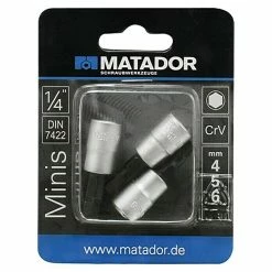 BAUHAUS Matador Steckschlüsseleinsatz-Set Innensechskant, 4mm, 5mm, 6mm