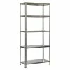 BAUHAUS Simonrack Comfort Metallregal L X B X H: 40 X 100 X 200 Cm, Traglast: 100 Kg/Boden, Anzahl Böden: 5 Stk., Schrauben, Silber