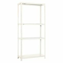 BAUHAUS Simonrack Simonclick Metallregal L X B X H: 40 X 80 X 160 Cm, Traglast: 150 Kg/Boden, Anzahl Böden: 4 Stk., Stecken, Weiß