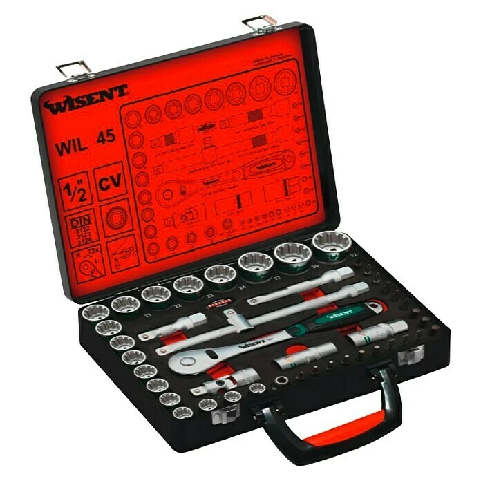 BAUHAUS Wisent Steckschlüssel-Satz WIL 45 -tlg. 2 BAUHAUS Wisent Steckschlüssel-Satz WIL 45 -tlg. – Bild 2