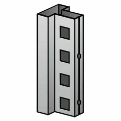 BAUHAUS Scholz System Regalpfosten Länge: 3.000 Mm, Verzinkt -Werkstatteinrichtung store 12 199