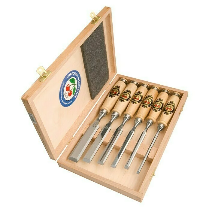 BAUHAUS Kirschen Stechbeitelsatz 6 -tlg. 2 BAUHAUS Kirschen Stechbeitelsatz 6 -tlg. – Bild 2