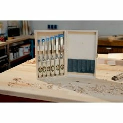 BAUHAUS Kirschen Stechbeitelsatz 6 -tlg. 8 BAUHAUS Kirschen Stechbeitelsatz 6 -tlg. -Werkstatteinrichtung store 12 1998