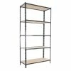 BAUHAUS Simonrack Maderclick Metallregal Plus L X B X H: 40 X 100 X 200 Cm, Traglast: 150 Kg/Boden, Anzahl Böden: 5, Stecken, Anthrazitgrau