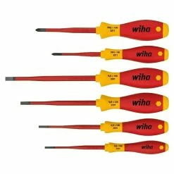 BAUHAUS Wiha Schraubendreher-Set SoftFinish Electric Slimfix 6 -tlg.