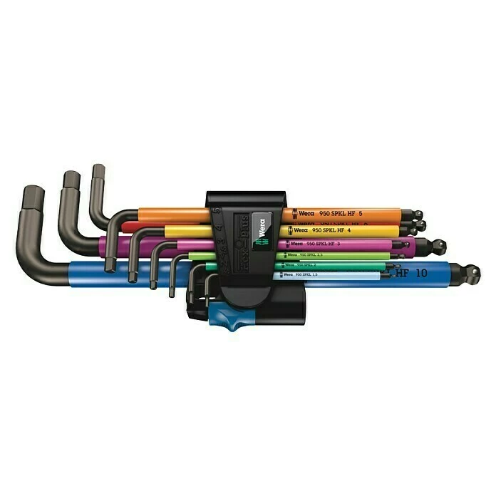 BAUHAUS Wera Winkelschlüssel-Set 950/9 Hex-Plus Multicolour HF 1 9 -tlg. 1 BAUHAUS Wera Winkelschlüssel-Set 950/9 Hex-Plus Multicolour HF 1 9 -tlg.