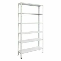 BAUHAUS Regalux Aktenregal Office 100 30 X 100 X 209 Cm, Traglast: 60 Kg/Boden, Weiß