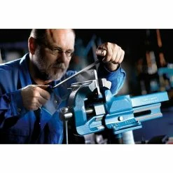 BAUHAUS Heuer Schraubstock Backenbreite: 140 Mm, Stahl, Rohrspannbacken -Werkstatteinrichtung store 12 2146